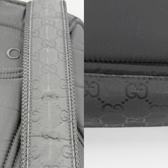 Gucci Backpack GG Web Stripe Nylon Black main image 7